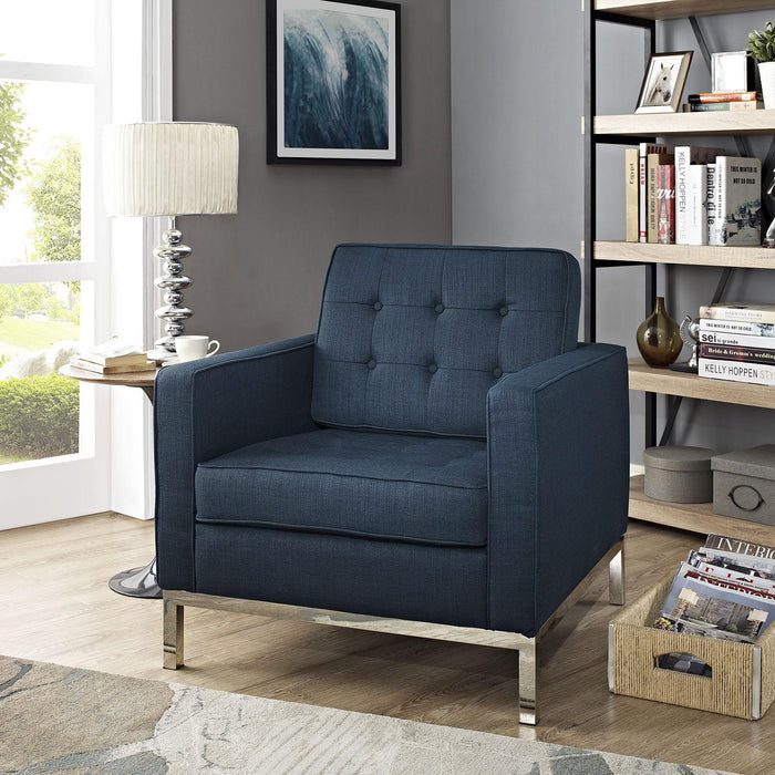 Loft Upholstered Fabric Armchair