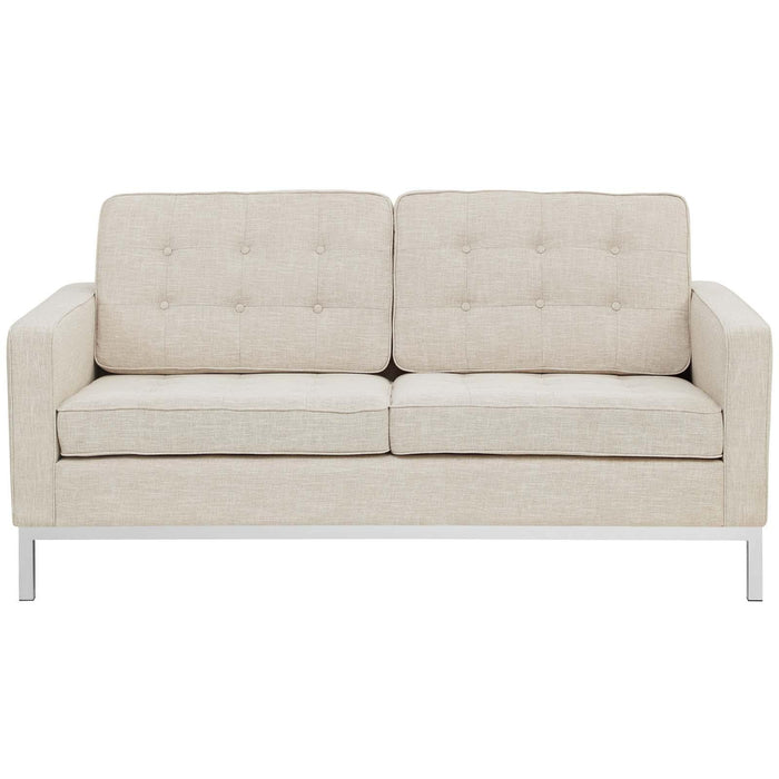 Loft Upholstered Fabric Loveseat