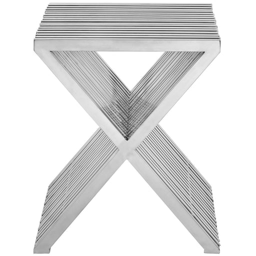 press-stainless-steel-side-table