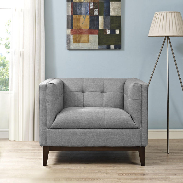 Serve Upholstered Fabric Armchair