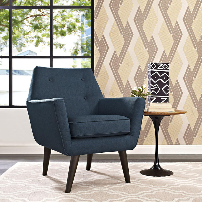 Posit Upholstered Fabric Armchair