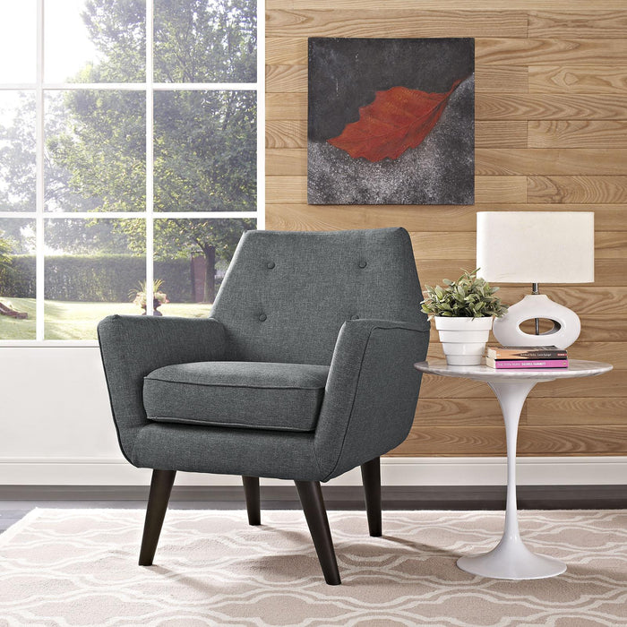 Posit Upholstered Fabric Armchair