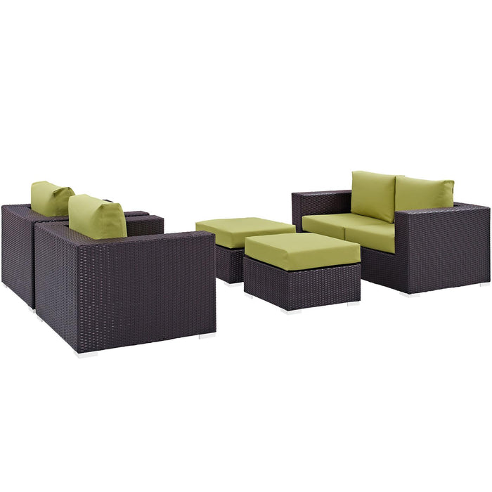 Convene 5 Piece Outdoor Patio Sofa Set