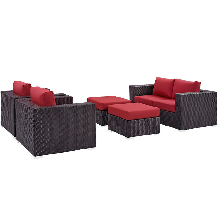 Convene 5 Piece Outdoor Patio Sofa Set