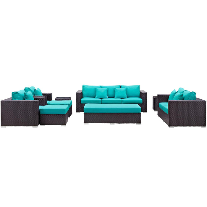 Convene 9 Piece Outdoor Patio Sofa Set