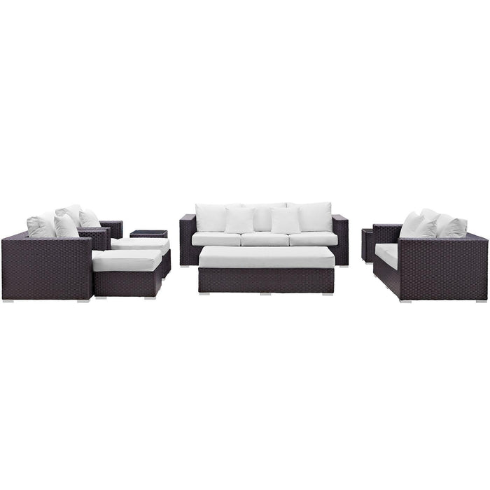 Convene 9 Piece Outdoor Patio Sofa Set