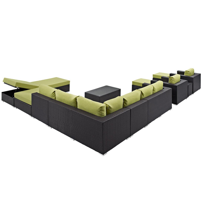 Convene 12 Piece Outdoor Patio Sectional Set