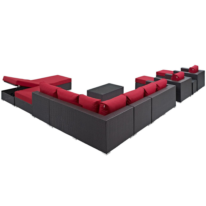 Convene 12 Piece Outdoor Patio Sectional Set