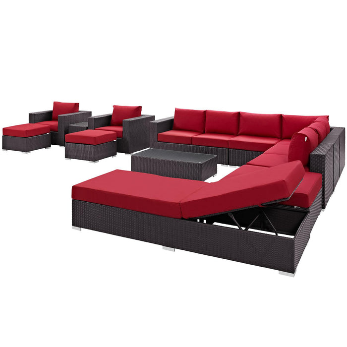 Convene 12 Piece Outdoor Patio Sectional Set