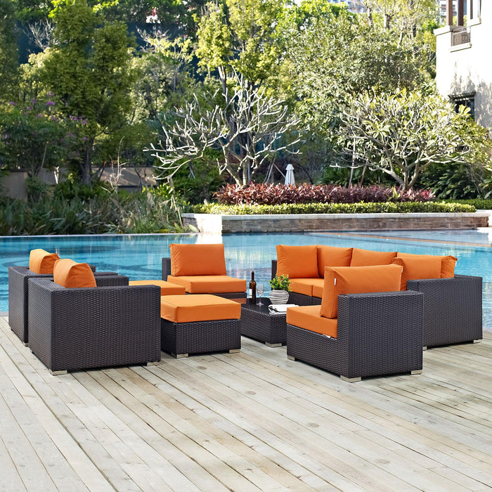 Convene 10 Piece Outdoor Patio Sectional Set