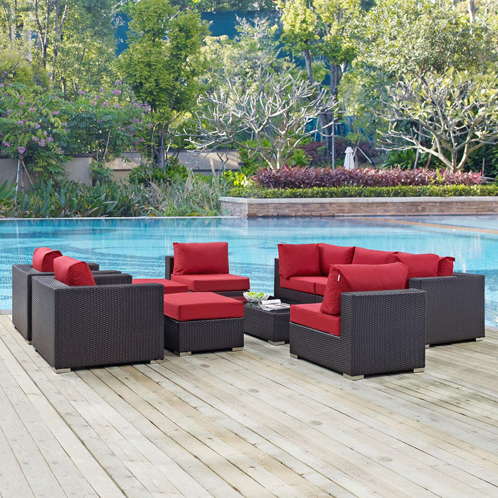 Convene 10 Piece Outdoor Patio Sectional Set