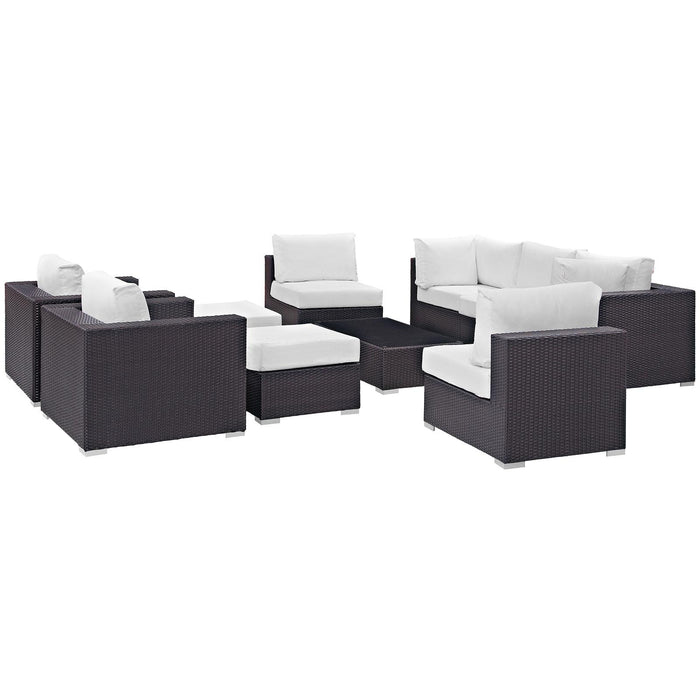 Convene 10 Piece Outdoor Patio Sectional Set