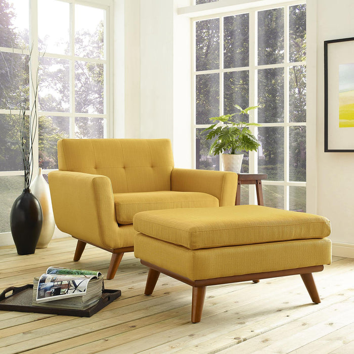 Engage 2 Piece Armchair and Ottoman