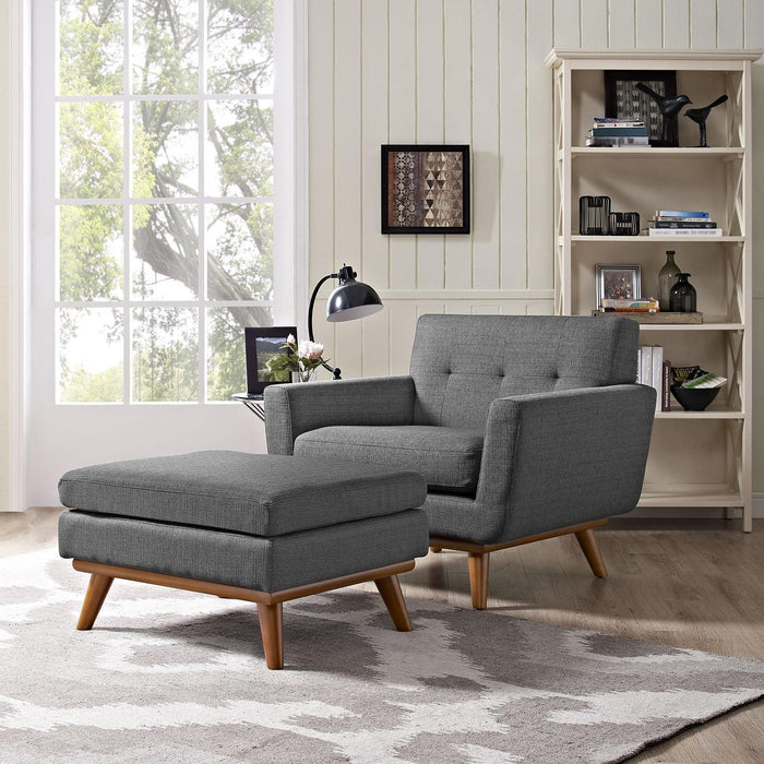 Engage 2 Piece Armchair and Ottoman