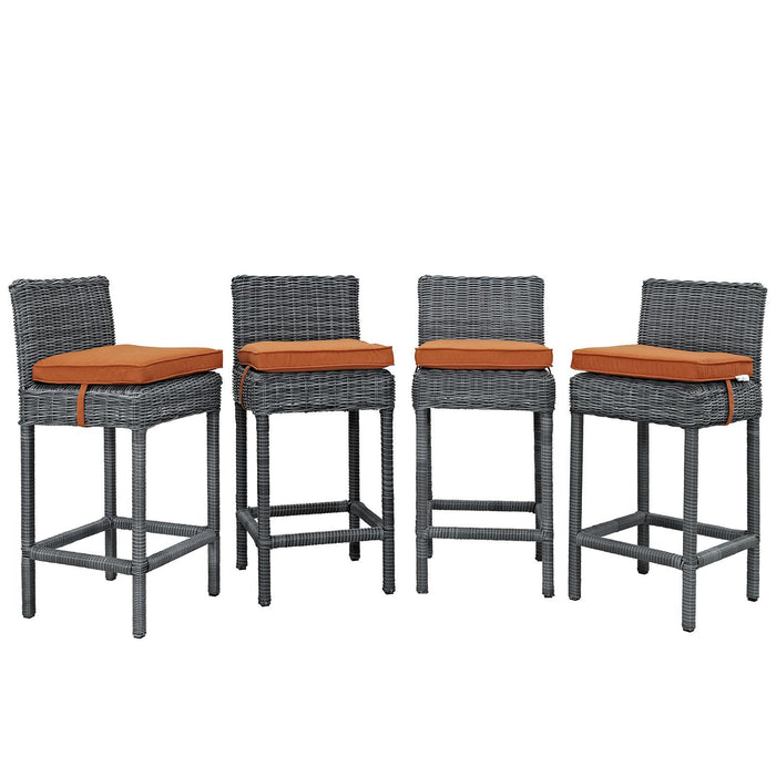 Summon Bar Stool Outdoor Patio Sunbrella� Set of 4