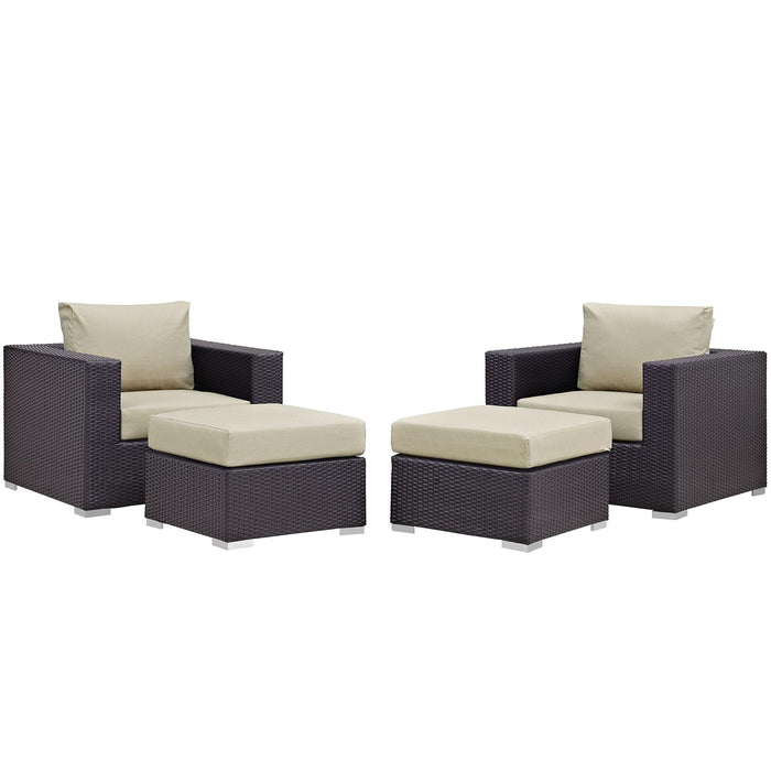 Convene 4 Piece Outdoor Patio Sectional Set image