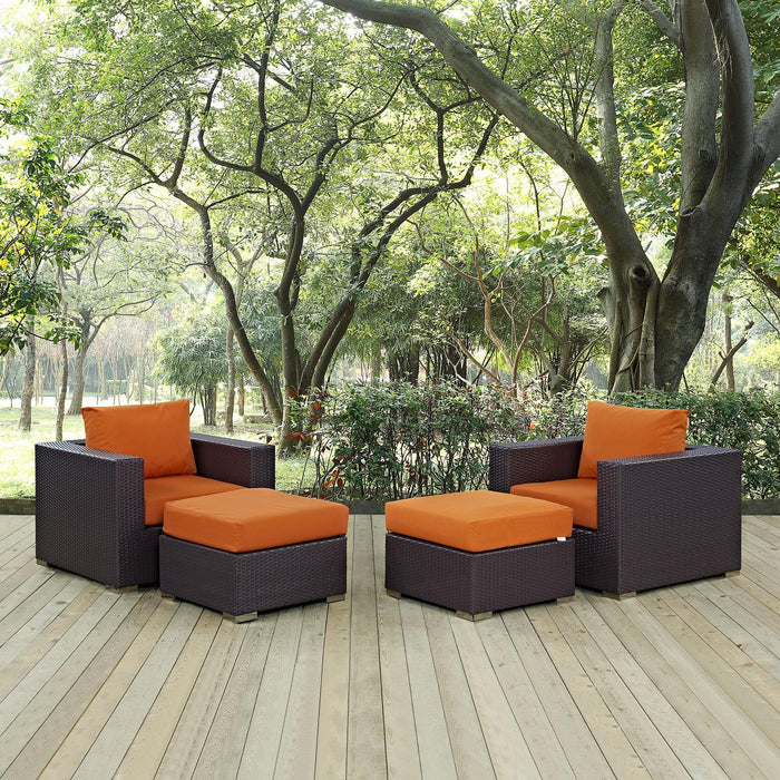 Convene 4 Piece Outdoor Patio Sectional Set