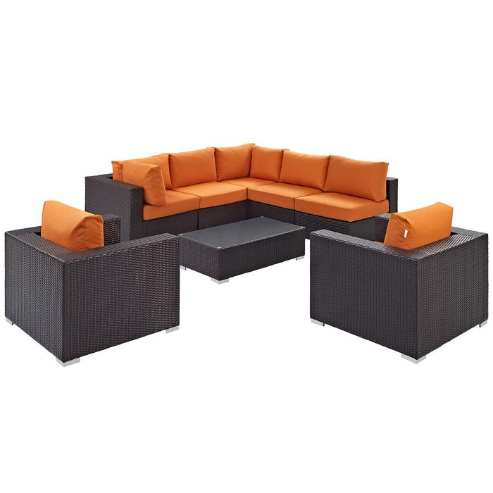 Convene 8 Piece Outdoor Patio Sectional Set