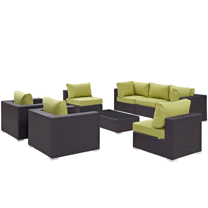 Convene 8 Piece Outdoor Patio Sectional Set