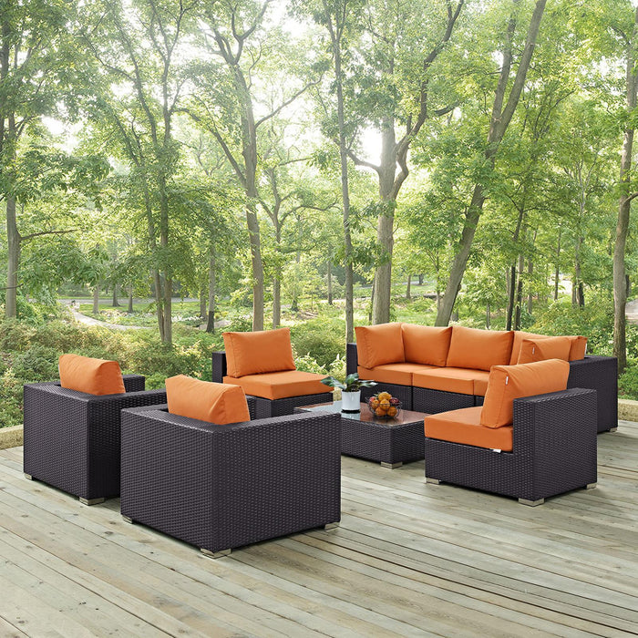 Convene 8 Piece Outdoor Patio Sectional Set