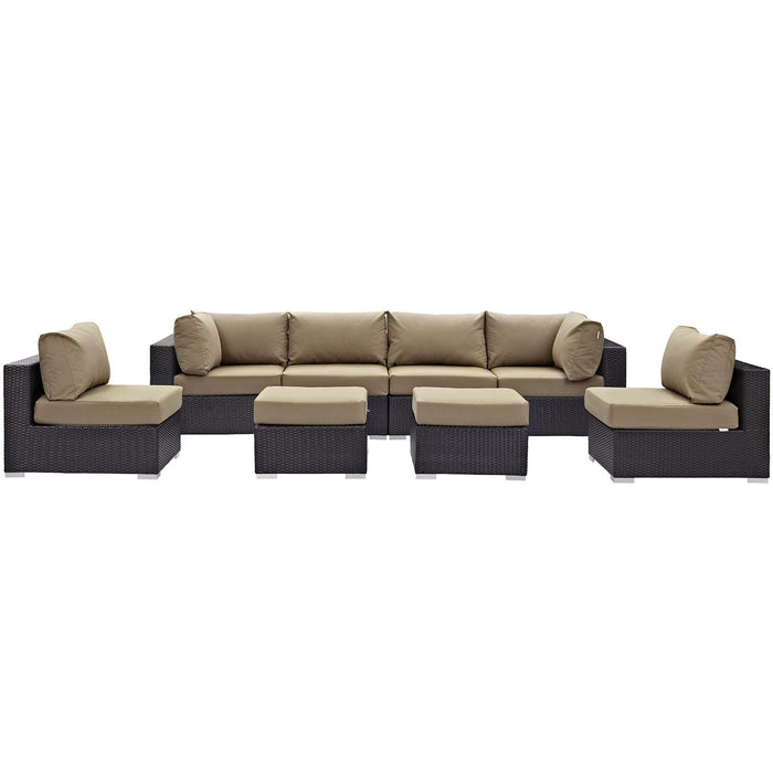 Convene 8 Piece Outdoor Patio Sectional Set