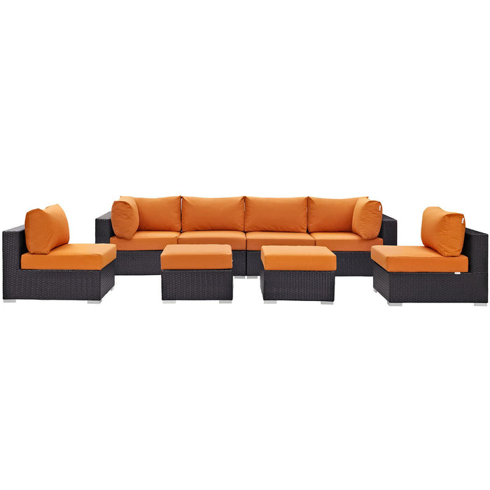 Convene 8 Piece Outdoor Patio Sectional Set