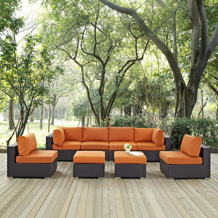 Convene 8 Piece Outdoor Patio Sectional Set