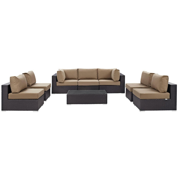 Convene 8 Piece Outdoor Patio Sectional Set