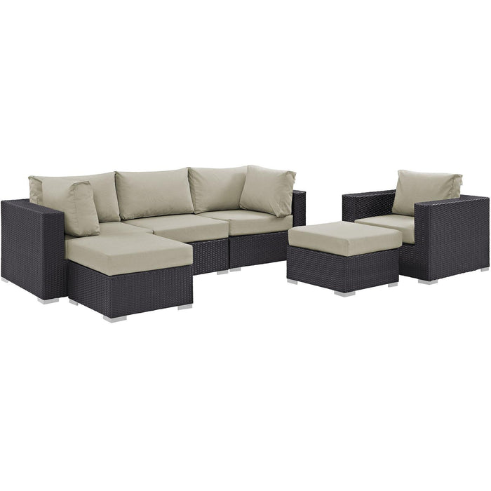 Convene 6 Piece Outdoor Patio Sectional Set image