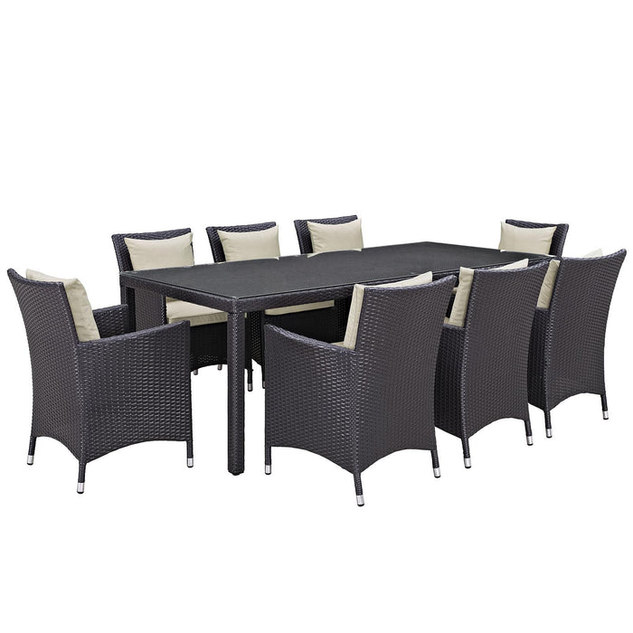 Convene 9 Piece Outdoor Patio Dining Set image