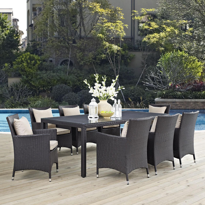 Convene 9 Piece Outdoor Patio Dining Set