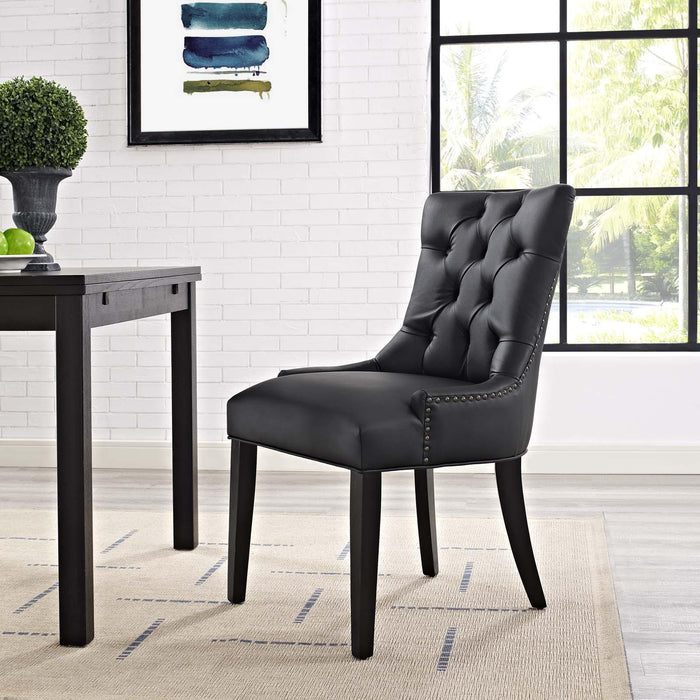 Regent Tufted Faux Leather Dining Chair