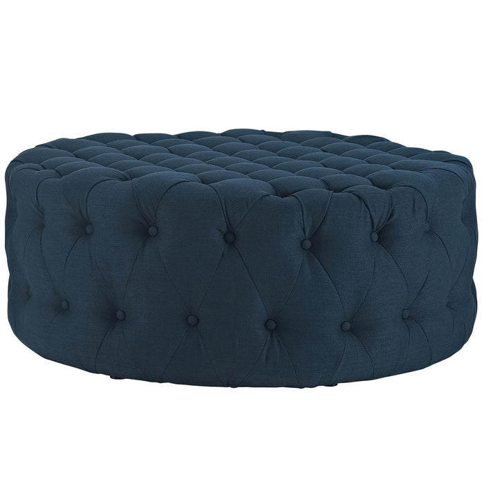 Amour Upholstered Fabric Ottoman