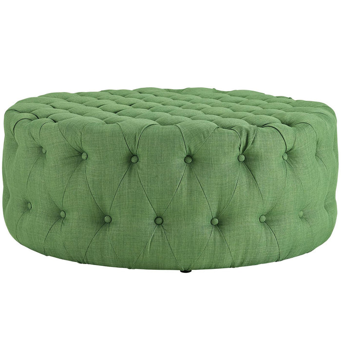 Amour Upholstered Fabric Ottoman