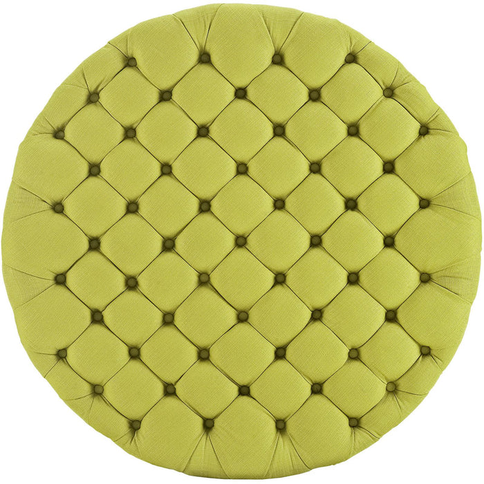 Amour Upholstered Fabric Ottoman