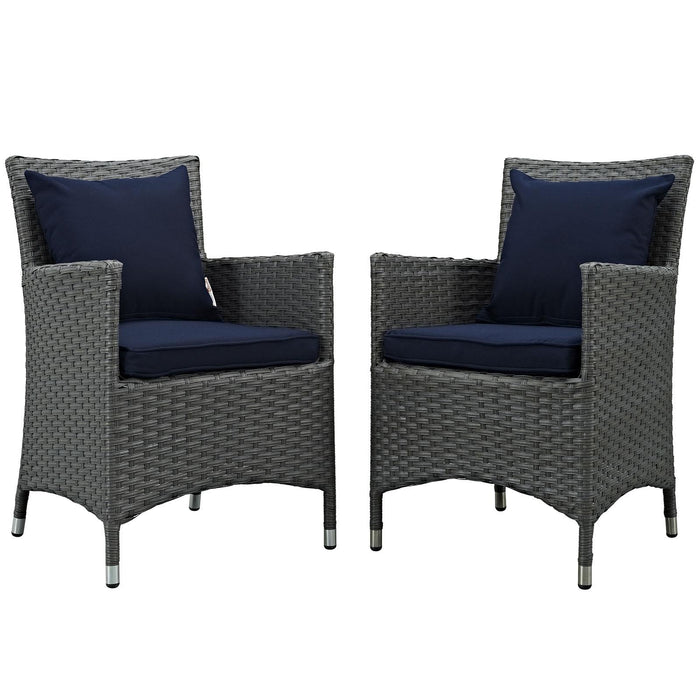 Sojourn 2 Piece Outdoor Patio Sunbrella� Dining Set