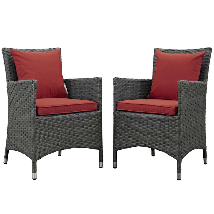 Sojourn 2 Piece Outdoor Patio Sunbrella� Dining Set