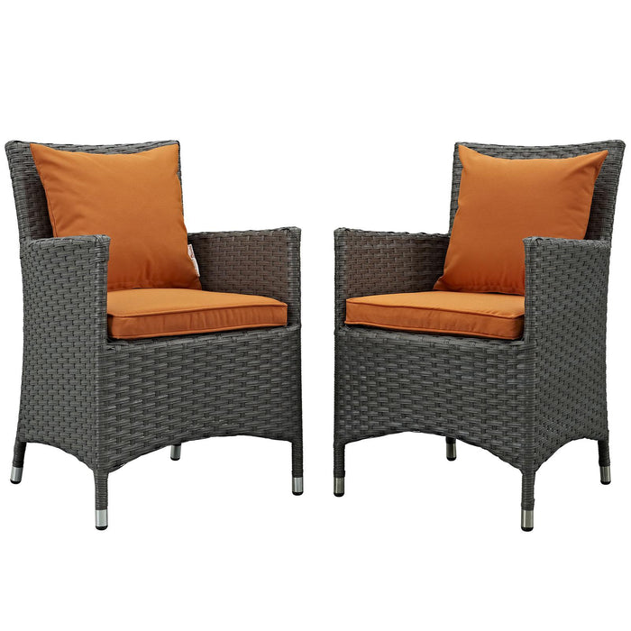 Sojourn 2 Piece Outdoor Patio Sunbrella� Dining Set