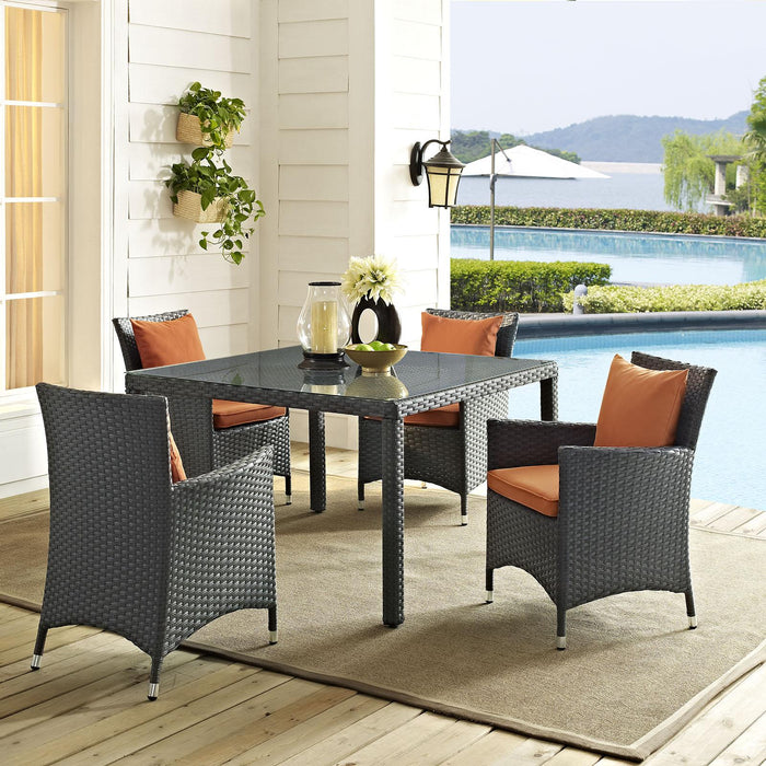 Sojourn 4 Piece Outdoor Patio Sunbrella� Dining Set