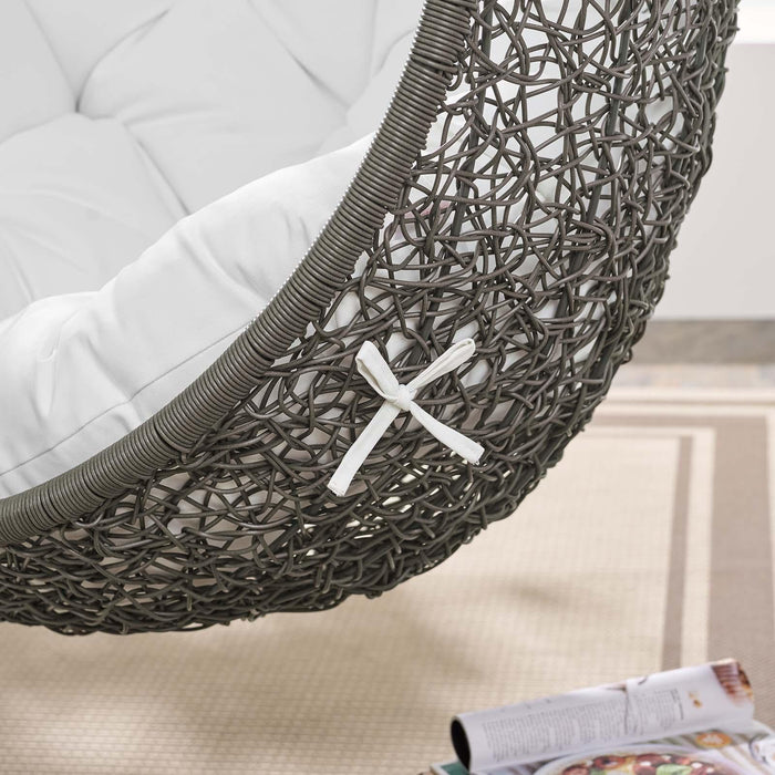 Hide Outdoor Patio Swing Chair With Stand