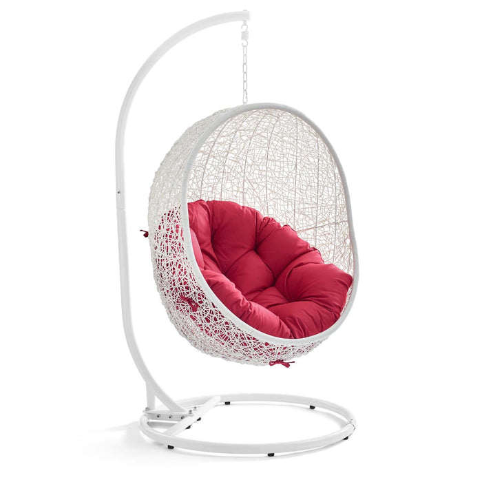 Hide Outdoor Patio Swing Chair With Stand