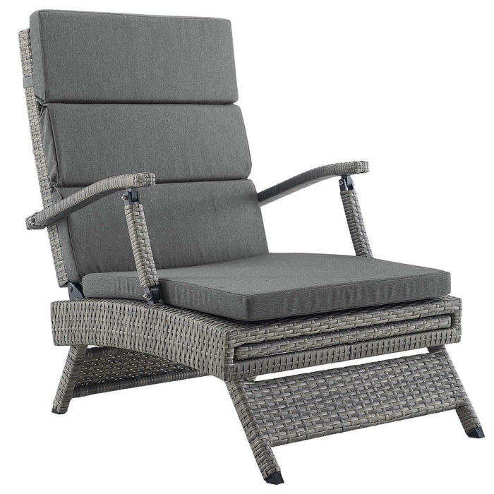 Envisage Chaise Outdoor Patio Wicker Rattan Lounge Chair