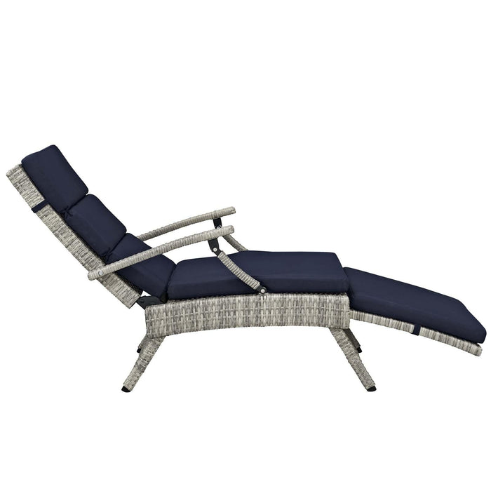 Envisage Chaise Outdoor Patio Wicker Rattan Lounge Chair