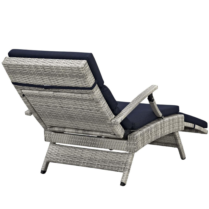 Envisage Chaise Outdoor Patio Wicker Rattan Lounge Chair