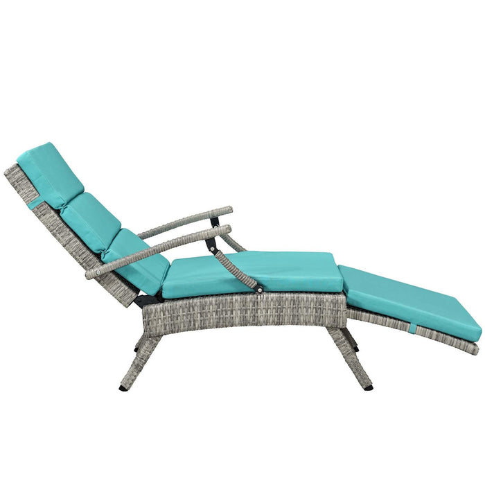 Envisage Chaise Outdoor Patio Wicker Rattan Lounge Chair