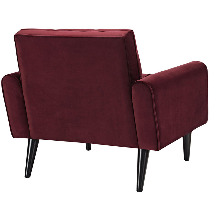 Delve Performance Velvet Armchair