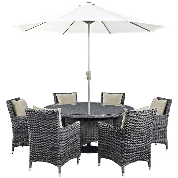 Summon 8 Piece Outdoor Patio Sunbrella� Dining Set image