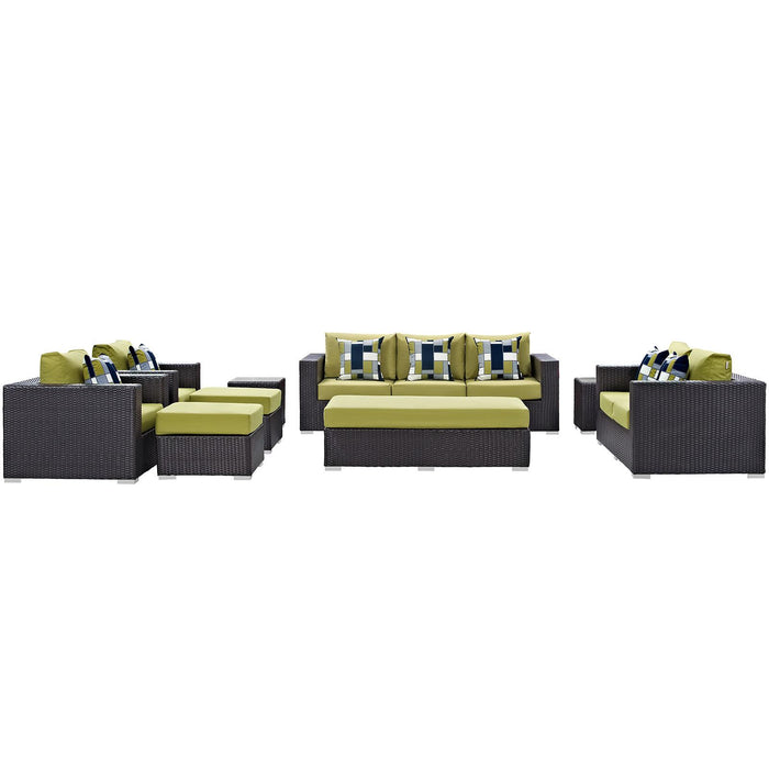 Convene 9 Piece Outdoor Patio Sofa Set