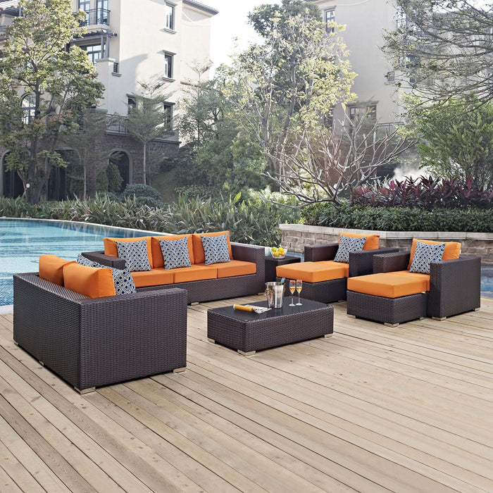 Convene 9 Piece Outdoor Patio Sofa Set