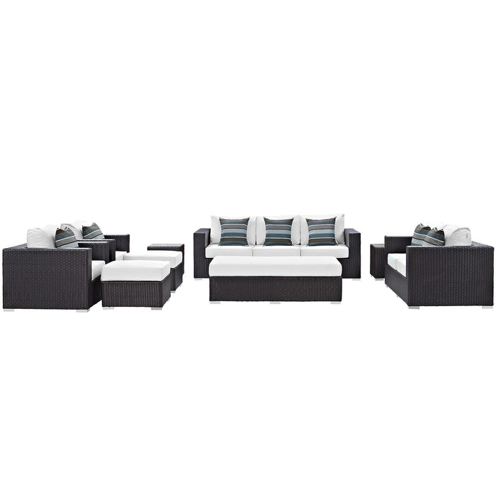 Convene 9 Piece Outdoor Patio Sofa Set